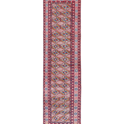 Bokhara 2' 4" X 9' 11" Hand Knotted Wool Rug 2' 4" X 9' 11" (71 X 302) / Peach / Wool