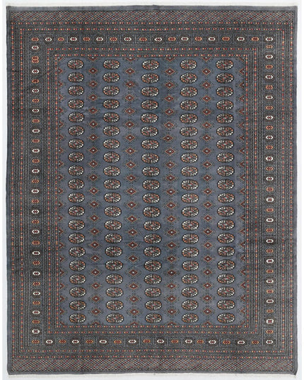 Bokhara 7' 11" X 10' 1" Hand Knotted Wool Rug 7' 11" X 10' 1" (241 X 307) / Blue / Wool