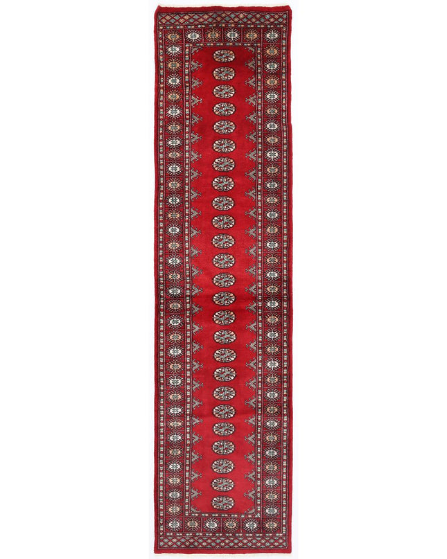 Bokhara 2' 7" X 10' 4" Hand Knotted Wool Rug 2' 7" X 10' 4" (79 X 315) / Red / Wool