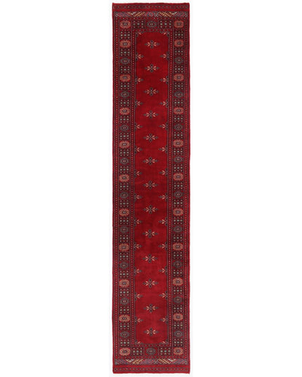 Bokhara 2' 6" X 12' 2" Hand Knotted Wool Rug 2' 6" X 12' 2" (76 X 371) / Red / Wool
