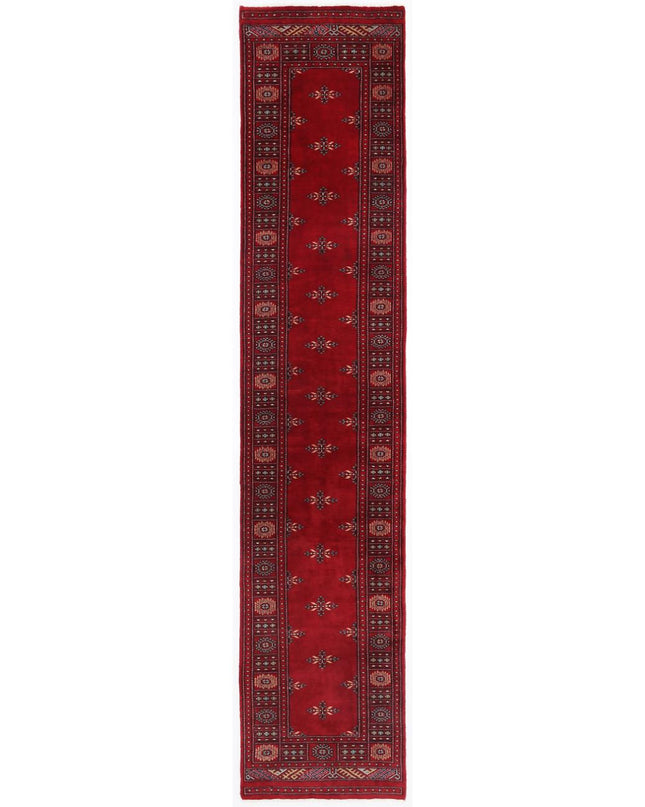 Bokhara 2' 6" X 12' 2" Hand Knotted Wool Rug 2' 6" X 12' 2" (76 X 371) / Red / Wool