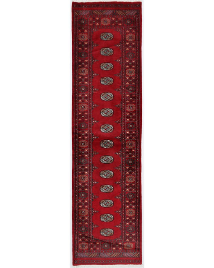 Bokhara 2' 7" X 9' 8" Hand Knotted Wool Rug 2' 7" X 9' 8" (79 X 295) / Red / Wool