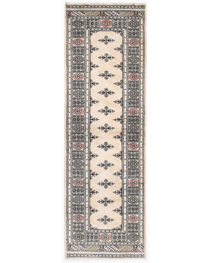 Bokhara 2' 6" X 7' 10" Hand Knotted Wool Rug 2' 6" X 7' 10" (76 X 239) / Beige / Wool