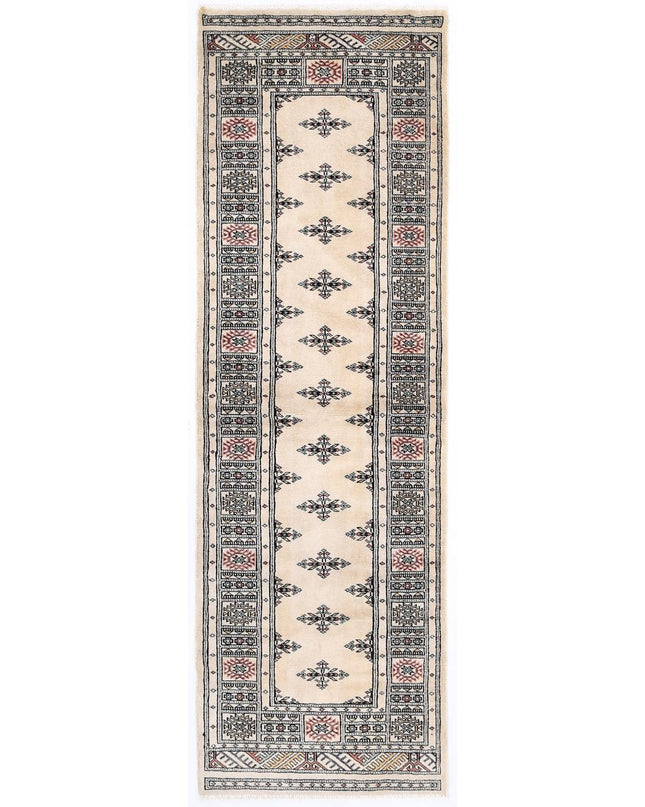 Bokhara 2' 6" X 7' 10" Hand Knotted Wool Rug 2' 6" X 7' 10" (76 X 239) / Beige / Wool