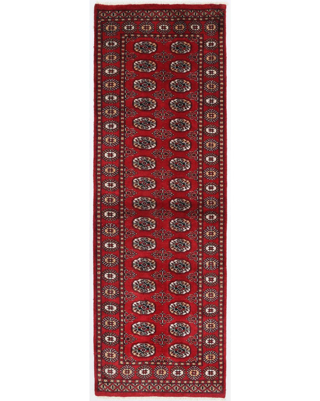 Bokhara 2' 9" X 8' 0" Hand Knotted Wool Rug 2' 9" X 8' 0" (84 X 244) / Red / Wool