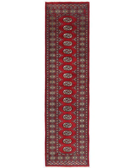 Bokhara 2' 6" X 9' 4" Hand Knotted Wool Rug 2' 6" X 9' 4" (76 X 284) / Red / Wool