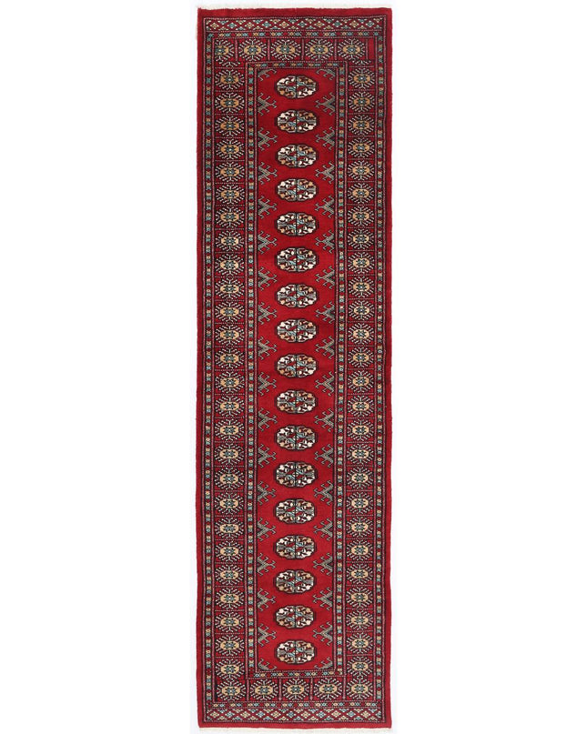 Bokhara 2' 6" X 9' 4" Hand Knotted Wool Rug 2' 6" X 9' 4" (76 X 284) / Red / Wool