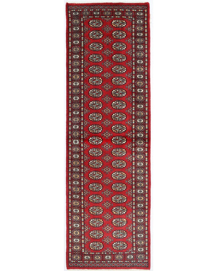 Bokhara 2' 8" X 8' 2" Hand Knotted Wool Rug 2' 8" X 8' 2" (81 X 249) / Red / Wool