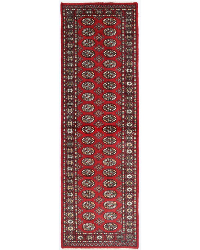 Bokhara 2' 8" X 8' 2" Hand Knotted Wool Rug 2' 8" X 8' 2" (81 X 249) / Red / Wool