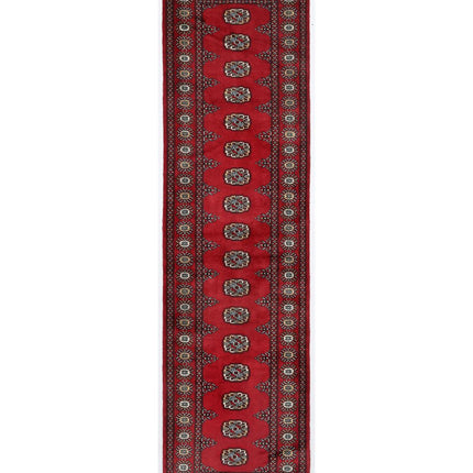 Bokhara 2' 7" X 9' 10" Hand Knotted Wool Rug 2' 7" X 9' 10" (79 X 300) / Red / Wool