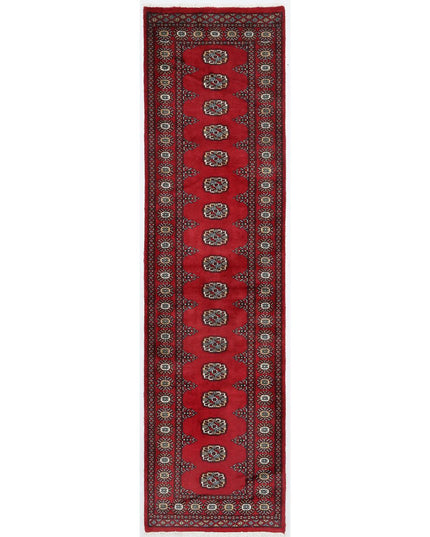 Bokhara 2' 7" X 9' 10" Hand Knotted Wool Rug 2' 7" X 9' 10" (79 X 300) / Red / Wool