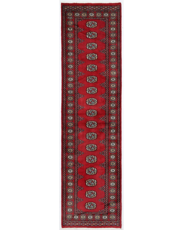 Bokhara 2' 7" X 9' 10" Hand Knotted Wool Rug 2' 7" X 9' 10" (79 X 300) / Red / Wool