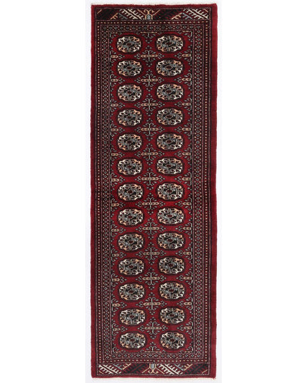 Bokhara 2' 1" X 6' 4" Hand Knotted Wool Rug 2' 1" X 6' 4" (63 X 193) / Red / Wool