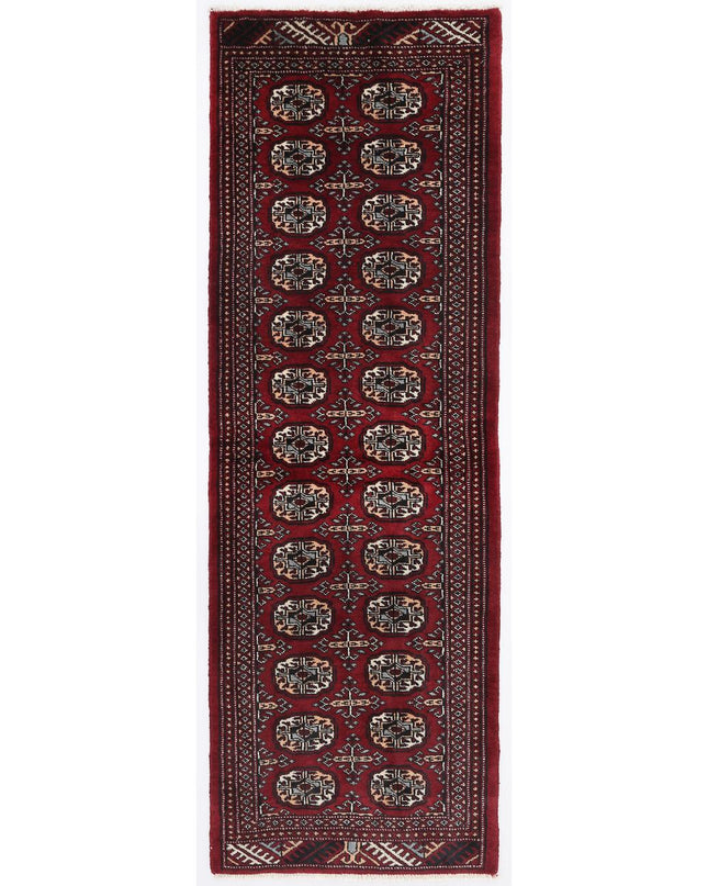 Bokhara 2' 1" X 6' 4" Hand Knotted Wool Rug 2' 1" X 6' 4" (63 X 193) / Red / Wool