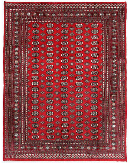 Bokhara 8' 0" X 10' 3" Hand Knotted Wool Rug 8' 0" X 10' 3" (244 X 312) / Red / Wool