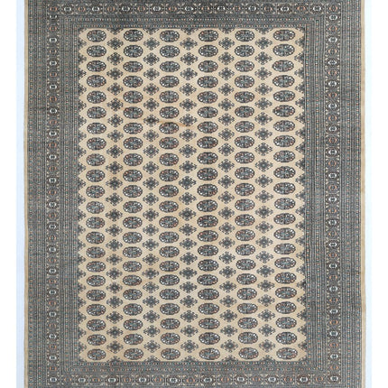 Bokhara 9' 0" X 11' 9" Hand Knotted Wool Rug 9' 0" X 11' 9" (274 X 358) / Ivory / Wool
