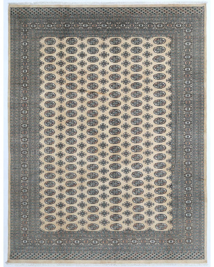 Bokhara 9' 0" X 11' 9" Hand Knotted Wool Rug 9' 0" X 11' 9" (274 X 358) / Ivory / Wool
