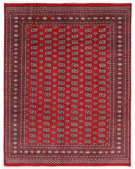Bokhara 8' 0" X 10' 1" Hand Knotted Wool Rug 8' 0" X 10' 1" (244 X 307) / Red / Wool