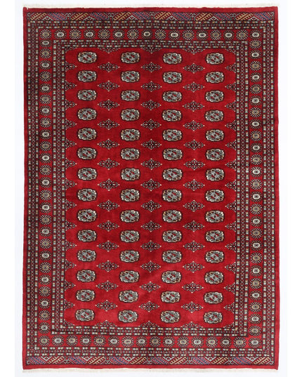 Bokhara 6' 1" X 8' 8" Hand Knotted Wool Rug 6' 1" X 8' 8" (185 X 264) / Red / Wool