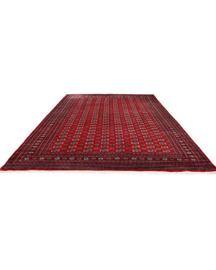 Bokhara 10' 2" X 13' 5" Hand Knotted Wool Rug 10' 2" X 13' 5" (310 X 409) / Red / Wool