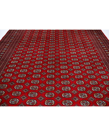 Bokhara 10' 2" X 13' 5" Hand Knotted Wool Rug 10' 2" X 13' 5" (310 X 409) / Red / Wool