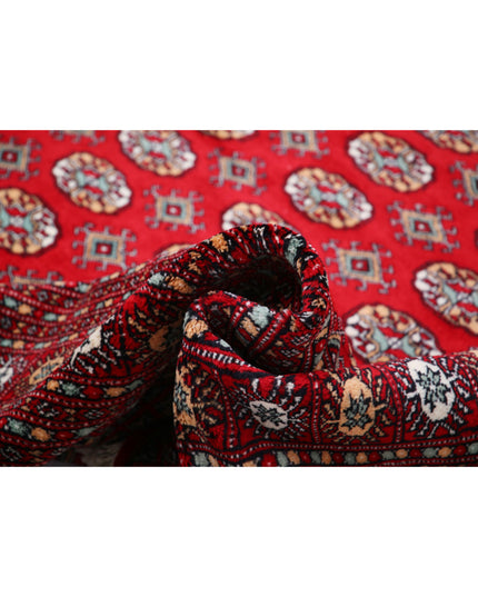 Bokhara 10' 2" X 13' 5" Hand Knotted Wool Rug 10' 2" X 13' 5" (310 X 409) / Red / Wool