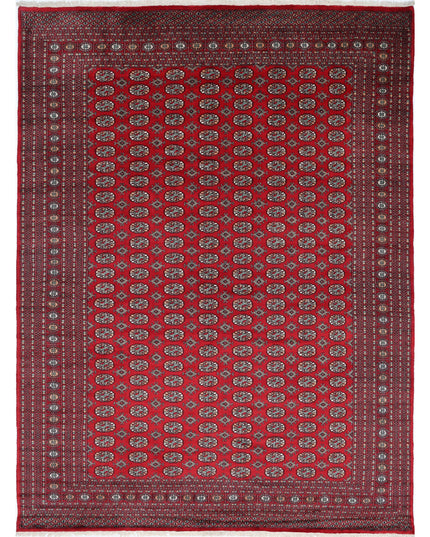 Bokhara 10' 2" X 13' 5" Hand Knotted Wool Rug 10' 2" X 13' 5" (310 X 409) / Red / Wool