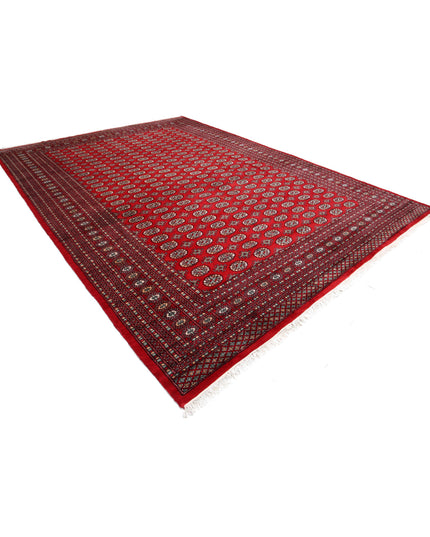 Bokhara 10' 2" X 14' 0" Hand Knotted Wool Rug 10' 2" X 14' 0" (310 X 427) / Red / Wool