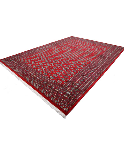 Bokhara 10' 2" X 14' 0" Hand Knotted Wool Rug 10' 2" X 14' 0" (310 X 427) / Red / Wool