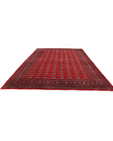 Bokhara 10' 2" X 14' 0" Hand Knotted Wool Rug 10' 2" X 14' 0" (310 X 427) / Red / Wool