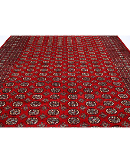 Bokhara 10' 2" X 14' 0" Hand Knotted Wool Rug 10' 2" X 14' 0" (310 X 427) / Red / Wool