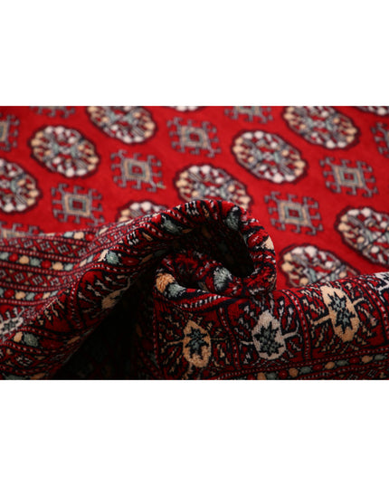 Bokhara 10' 2" X 14' 0" Hand Knotted Wool Rug 10' 2" X 14' 0" (310 X 427) / Red / Wool