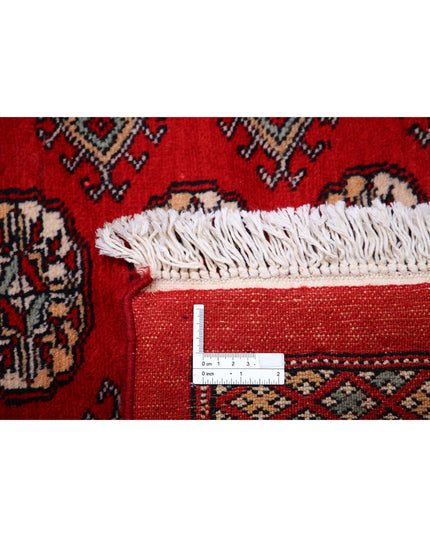 Bokhara 10' 2" X 14' 0" Hand Knotted Wool Rug 10' 2" X 14' 0" (310 X 427) / Red / Wool