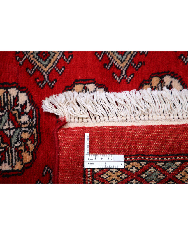 Bokhara 10' 2" X 14' 0" Hand Knotted Wool Rug 10' 2" X 14' 0" (310 X 427) / Red / Wool