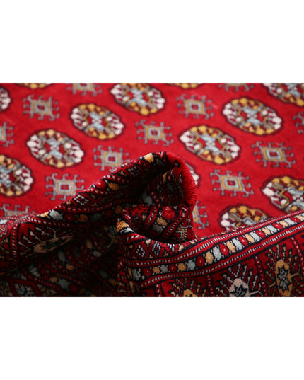 Bokhara 9' 11" X 13' 5" Hand Knotted Wool Rug 9' 11" X 13' 5" (302 X 409) / Red / Wool