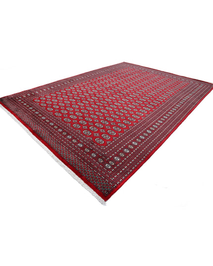 Bokhara 10' 2" X 13' 10" Hand Knotted Wool Rug 10' 2" X 13' 10" (310 X 422) / Red / Wool