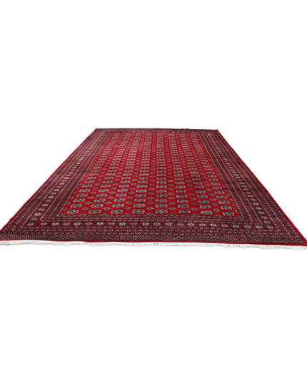 Bokhara 10' 2" X 13' 10" Hand Knotted Wool Rug 10' 2" X 13' 10" (310 X 422) / Red / Wool