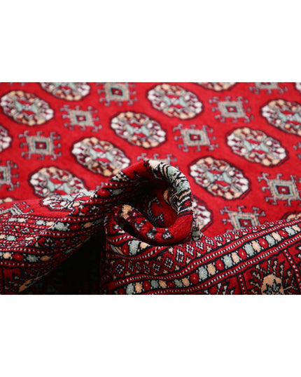 Bokhara 10' 2" X 13' 10" Hand Knotted Wool Rug 10' 2" X 13' 10" (310 X 422) / Red / Wool