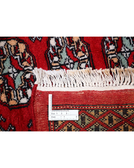 Bokhara 10' 2" X 13' 10" Hand Knotted Wool Rug 10' 2" X 13' 10" (310 X 422) / Red / Wool