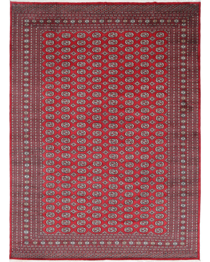 Bokhara 10' 2" X 13' 10" Hand Knotted Wool Rug 10' 2" X 13' 10" (310 X 422) / Red / Wool