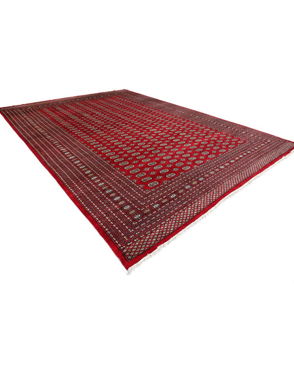 Bokhara 12' 3" X 17' 6" Hand Knotted Wool Rug 12' 3" X 17' 6" (373 X 533) / Red / Wool