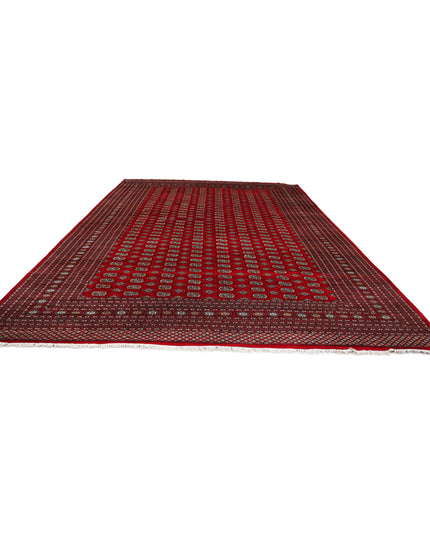 Bokhara 12' 3" X 17' 6" Hand Knotted Wool Rug 12' 3" X 17' 6" (373 X 533) / Red / Wool