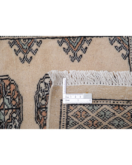 Bokhara 2' 6" X 18' 10" Hand Knotted Wool Rug 2' 6" X 18' 10" (76 X 574) / Beige / Wool