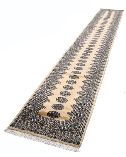 Bokhara 2' 6" X 15' 4" Hand Knotted Wool Rug 2' 6" X 15' 4" (76 X 467) / Beige / Wool
