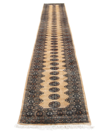 Bokhara 2' 6" X 15' 4" Hand Knotted Wool Rug 2' 6" X 15' 4" (76 X 467) / Beige / Wool