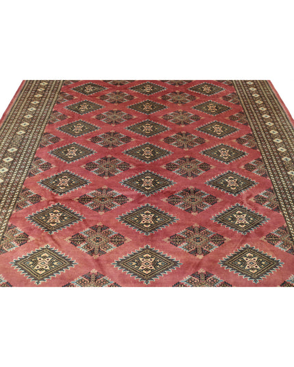 Bokhara 8' 1" X 10' 4" Hand Knotted Wool Rug 8' 1" X 10' 4" (246 X 315) / Pink / Wool