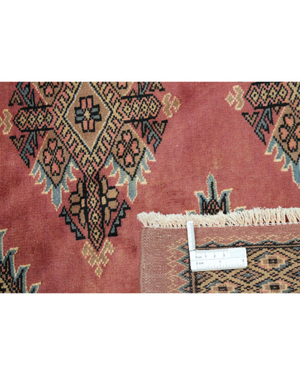 Bokhara 8' 1" X 10' 4" Hand Knotted Wool Rug 8' 1" X 10' 4" (246 X 315) / Pink / Wool