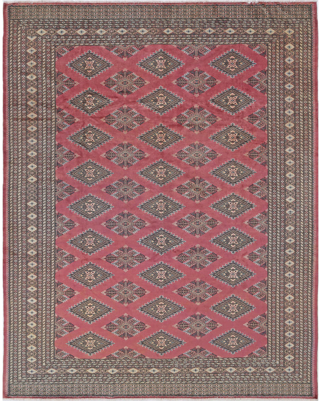 Bokhara 8' 1" X 10' 4" Hand Knotted Wool Rug 8' 1" X 10' 4" (246 X 315) / Pink / Wool