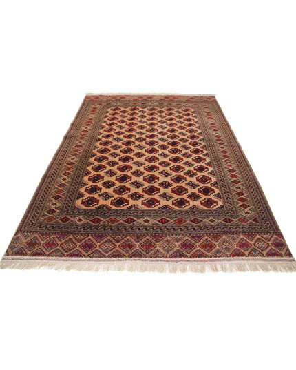 Bokhara 6' 3" X 8' 6" Hand Knotted Wool Rug 6' 3" X 8' 6" (191 X 259) / Beige / Wool