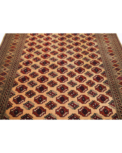 Bokhara 6' 3" X 8' 6" Hand Knotted Wool Rug 6' 3" X 8' 6" (191 X 259) / Beige / Wool
